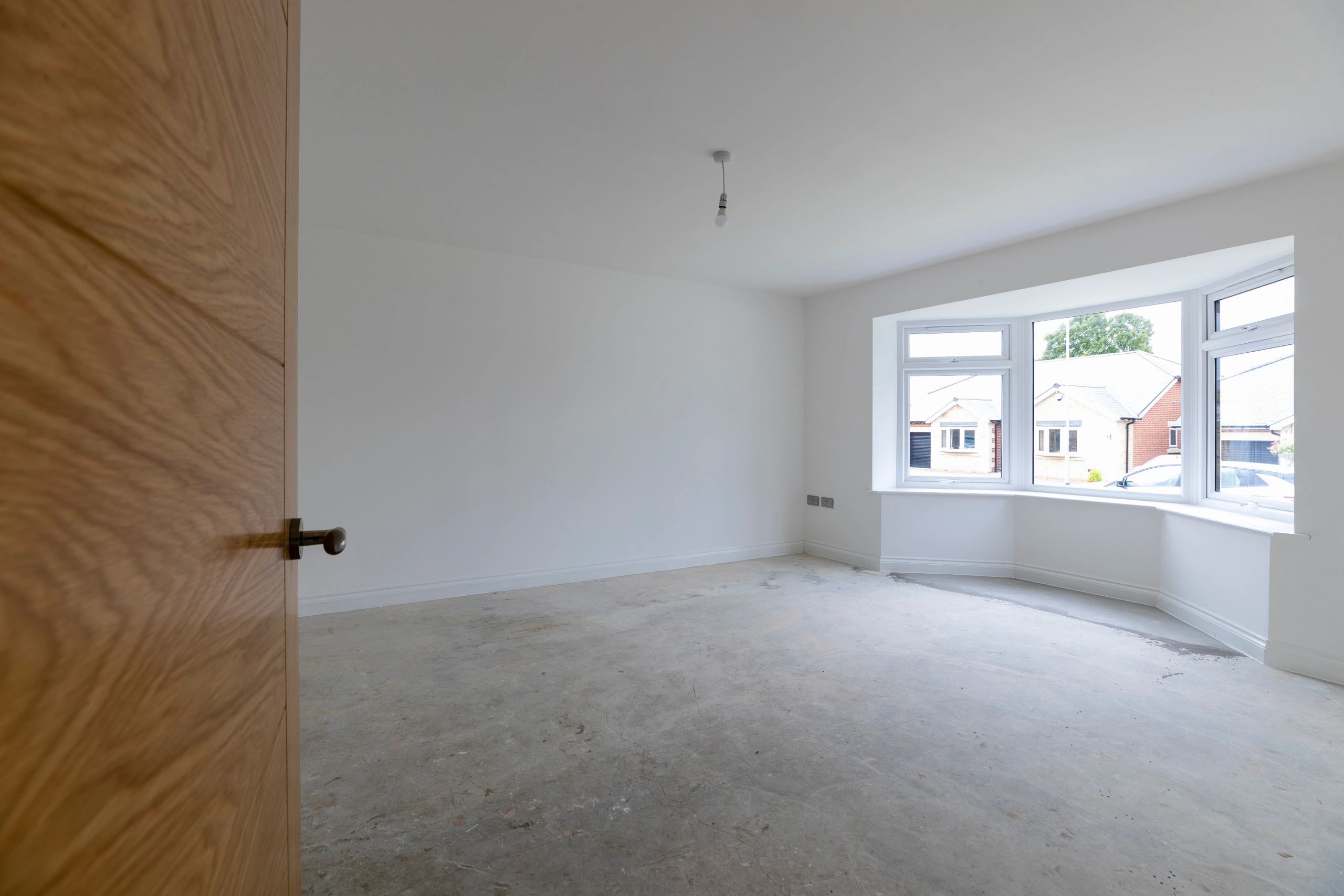 Interior room under renovation in a new home